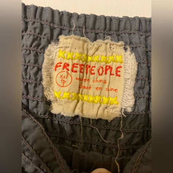 Free People Gray and Teal Skirt - Picture 3 of 5